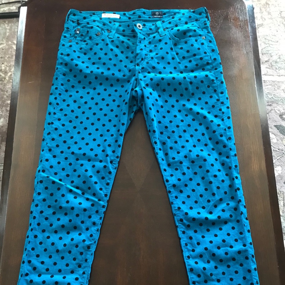 Anthropologie polka dot corduroys, size 30R